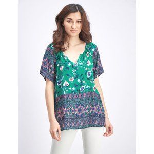 NWT Verse Boho Mixed Print V-Neck Floral Top